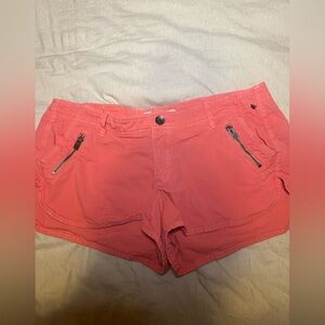 Hollister Pink Cargo Shorts with Zipper Pockets